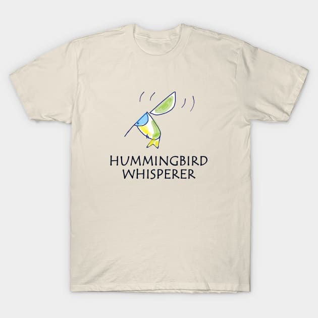 Cute Hummingbird Sketch Tee T-Shirt by DISmithArt